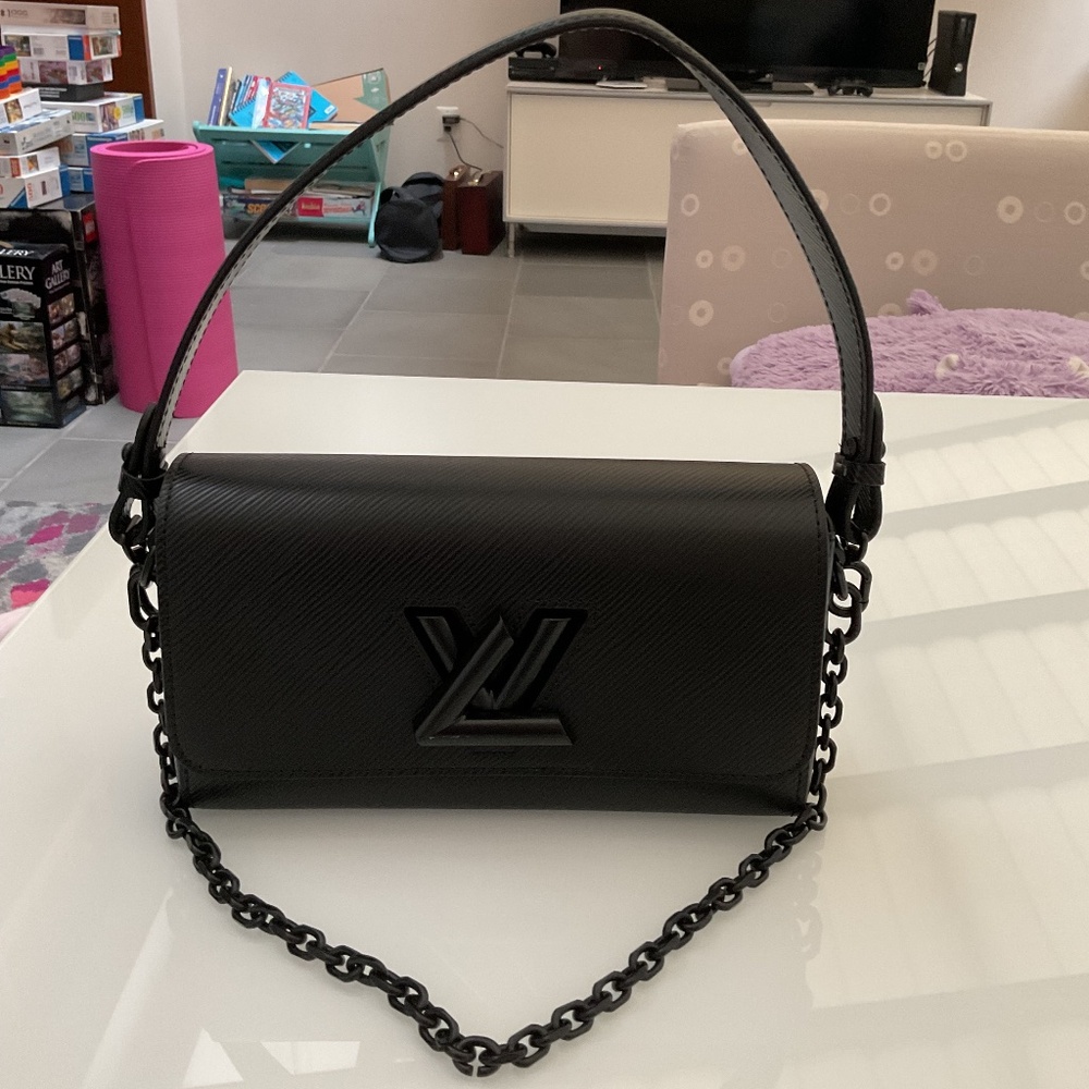 Black Epi Leather Bag